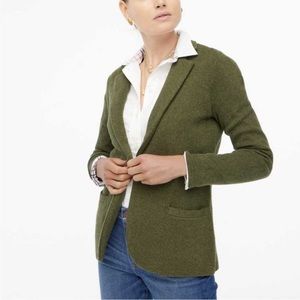 J Crew Factory schoolboy sweater blazer Loden olive green - size S